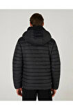 Skechers S242095-001 M Outerwear Polar Lining Padded Erkek Spor Mont