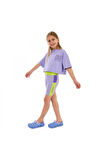 Skechers Sk2510017 G Graphıc Tee Crop Lila Çocuk T-Shirt