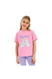 Skechers Sk2510019 G Graphic Tee Pembe Kız Çocuk T-Shirt
