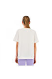 Skechers Sk2510022 G Graphic Tee Beyaz Kız Çocuk T-Shirt