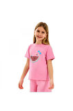 Skechers Sk2510132 G Graphıc Tee Pembe Çocuk T-Shirt