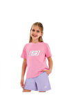 Skechers Sk232139 Essential G Sleeve Pembe Kız Çocuk T-Shirt