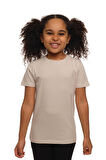 Taş Basic Unisex Çocuk Sıfır Yaka Kısa Kollu Tişört