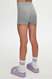 Gri Basic Kız Çocuk Dans Şort
