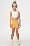 Kavun Sarı Basic Kız Çocuk Dans Şort