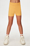 Kavun Sarı Basic Kız Çocuk Dans Şort