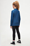 İndigo Basic Kışlık Yarım Balıkçı Yaka Uzun Kollu Kız Çocuk Tişört