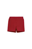 Kırmızı Basic Kız Çocuk Dans Şort