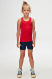 Açık Kırmızı Basic Kız Çocuk Yüzücü Atlet