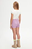 Lila Basic Kız Çocuk Dans Şort