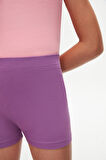 Açık Mor Basic Kız Çocuk Dans Şort