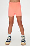 Fosfor Turuncu Basic Kız Çocuk Dans Şort