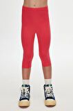 Nar Çiçeği Basic Kız Çocuk Diz Altı Tayt Kapri