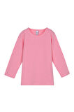 Pembe Basic  Çıtçıtlı Uzun Kollu Bebek Tişört