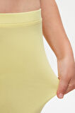 Açık Sarı Basic Kız Çocuk Diz Altı Tayt Kapri