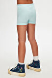 Uçuk Turkuaz Basic Kız Çocuk Dans Şort