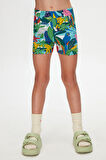 Tropical Zoo Kız Çocuk Desenli Cepli Şort