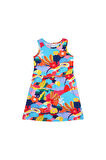 Sunny Garden Kız Çocuk Desenli Kolsuz Elbise
