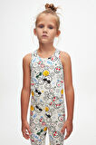Cute Faces Kız Çocuk Yazlık Desenli Tayt