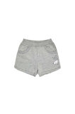Açık Gri İki İplik Fil Baskılı Cepli Kız Çocuk Şort