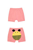 Somon Arı Baskılı Kız Çocuk Şort