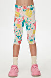 Spring Cactus Kız Çocuk Desenli Diz Altı Tayt Kapri