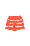 Turuncu Kız Çocuk İki İplik Deniz Köpüğü Cepli Şort
