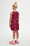Pointing Stars Kız Çocuk Desen Kolsuz Elbise