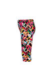 Graffiti Hearts  Kız Çocuk Baskılı Diz Altı Tayt Kapri