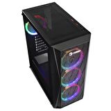 Zoko Melody 4 Fanlı Siyah ATX Oyuncu Bilgisayar Kasası