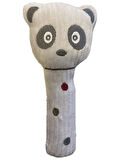 Bebekler İçin Gri Peluş Panda Vikvik Oyuncak