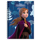 Frozen 80 Yaprak Çizgili A6 Not Defteri Spiralli Orijinal - 3 adet