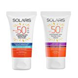 Solaris Tüm Cilt Tipleri İçin Güneş Kremi SPF 50+ (50 ml) ve Leke Karşıtı Güneş Kremi SPF 50+ (50 ml)