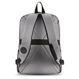 Bacpack Comfort 15.6" Su Geçirmez Laptop Notebook Bilgisayar Sırt Çantası Gri