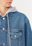 Mavi Lexa Kapüşonlu İndigo Jean Ceket 110641-35265