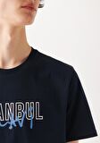 Mavi İstanbul Baskılı Lacivert Tişört 067114-34319