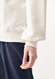 Mavi Bisiklet Yaka Beyaz Sweatshirt 1610198-70057