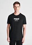 Mavi Since 1991 Baskılı Siyah Tişört 066849-900