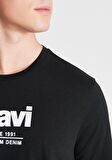 Mavi Since 1991 Baskılı Siyah Tişört 066849-900