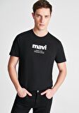 Mavi Since 1991 Baskılı Siyah Tişört 066849-900