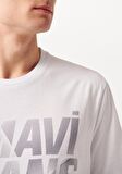 Mavi Logo Baskılı Beyaz Tişört 0610260-620