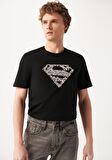 Mavi Superman Baskılı Siyah Tişört 0610494-900