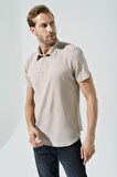 Organik 3 Düğmeli Kısa Kol Taş Gömlek