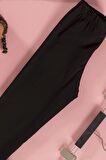 Baskılı Tshirt Tayt Siyah Alt Üst Takım