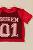 3'lü Queen Baskılı Tshirt Atlet Tayt Siyah Takım