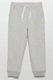 İnce Çizgili Sweatshirt Jogger Gri Alt Üst Takım