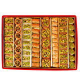 Karışık Baklava - Kırmızı Kadife Kutusunda 6lı Lezzet Koleksiyonu 800gr