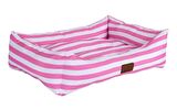 Peggy Daisy Kedi ve Köpek Yatağı Large Pembe Çizgili 80x60x23 Cm