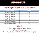 Free-Sub 7mm Karadeniz Yamamoto Profesyonel Scuba Tüplü Dalış Elbisesi