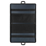 50x70 cm (55x75 cm) (EN BÜYÜK BOY) Suni Deri Resim - Proje Çantası Cepli Koyu Gri Kapitone